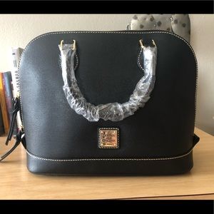 Dooney & Bourke Black Leather Bag, NEW